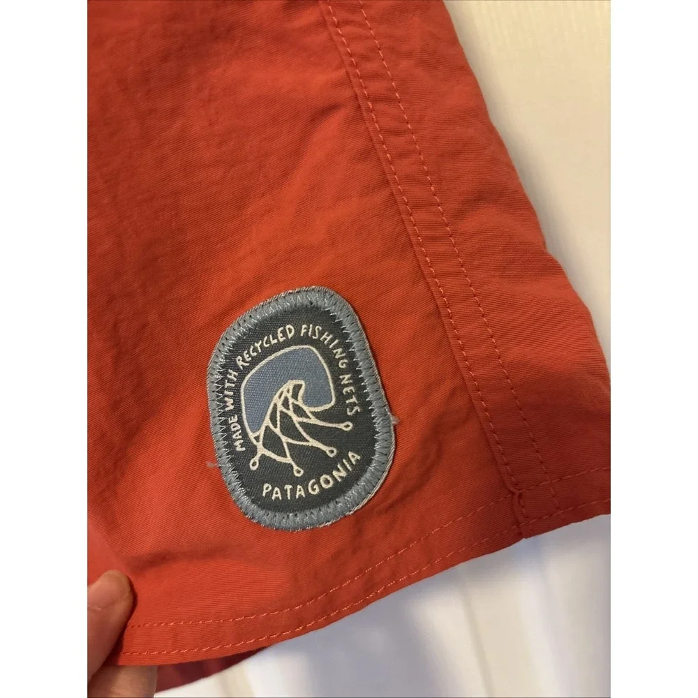 Patagonia Mens Unlined Wavefarer Board Shorts‎ Swim Surf Salmon 100% Nylon 36